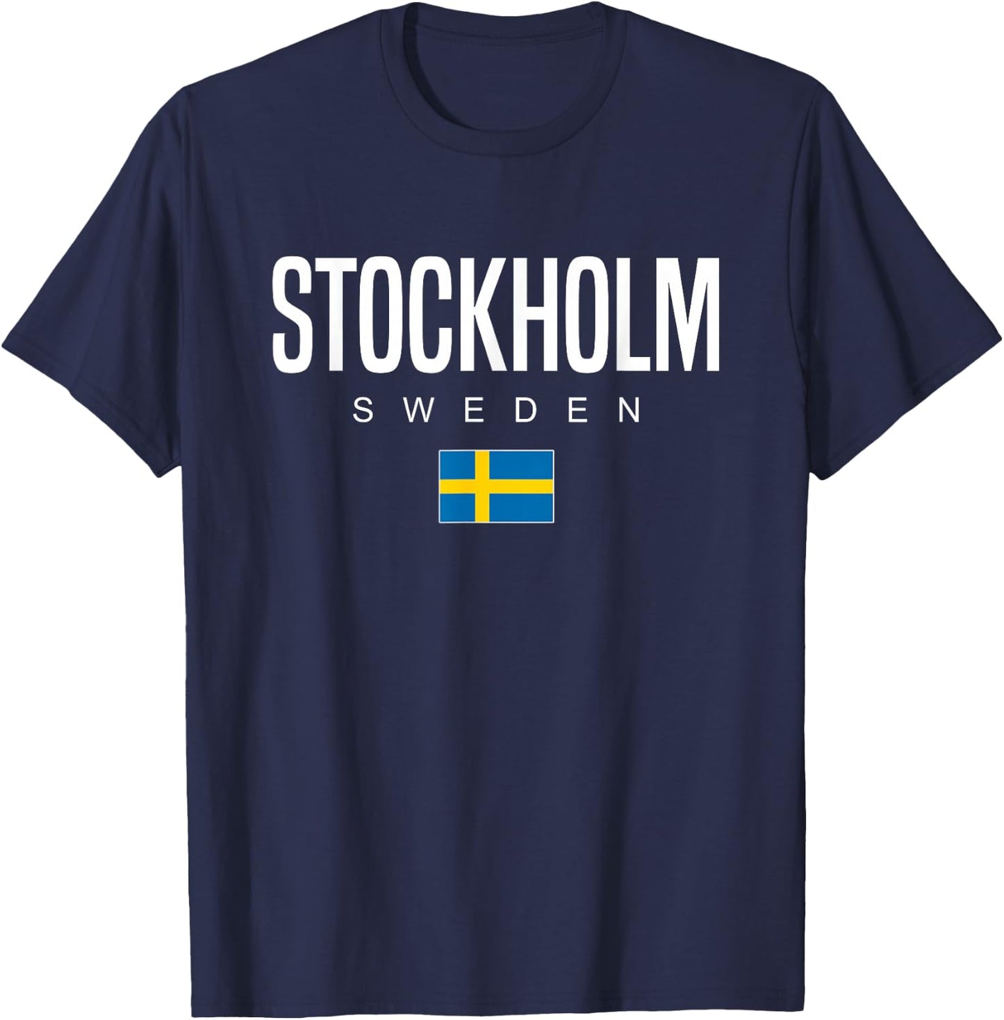 Stockholm Sweden T-Shirt - T-Shirt | Navy