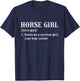 Horse Girl - Horses Horseman Horseback Rider Cowgirl Western T-Shirt - T-Shirt | Navy