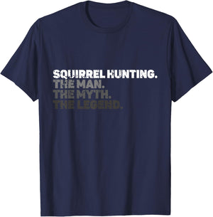 Squirrel Hunting Season Squirel Funny Vintage Hunter T-Shirt - T-Shirt | Navy