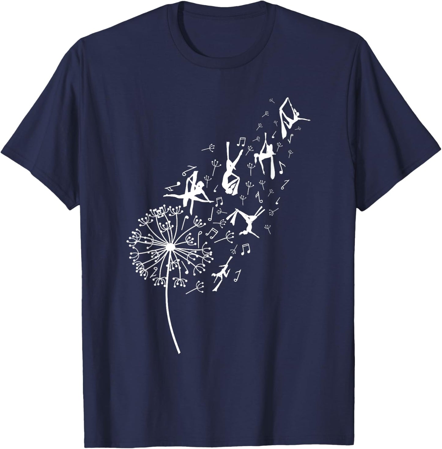 Aerialist Yoga Aerialist Dandelion Aerial Silks T-Shirt - T-Shirt | Navy