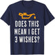 Car Mechanic Humor Funny Oil Change Light Genie T-Shirt - T-Shirt | Navy