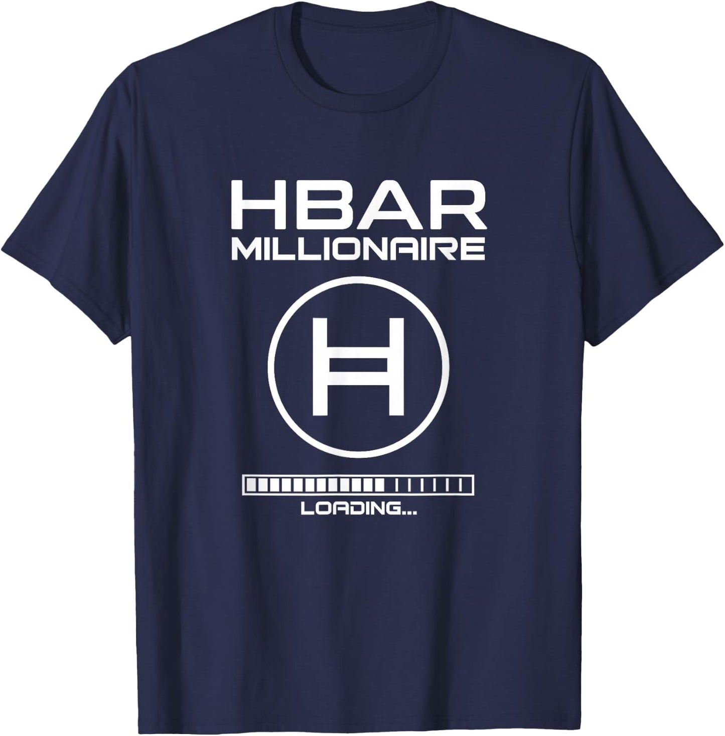 HBAR Crypto MILLIONAIRE Hedera Hashgraph Token Blockchain T-Shirt - T-Shirt | Navy