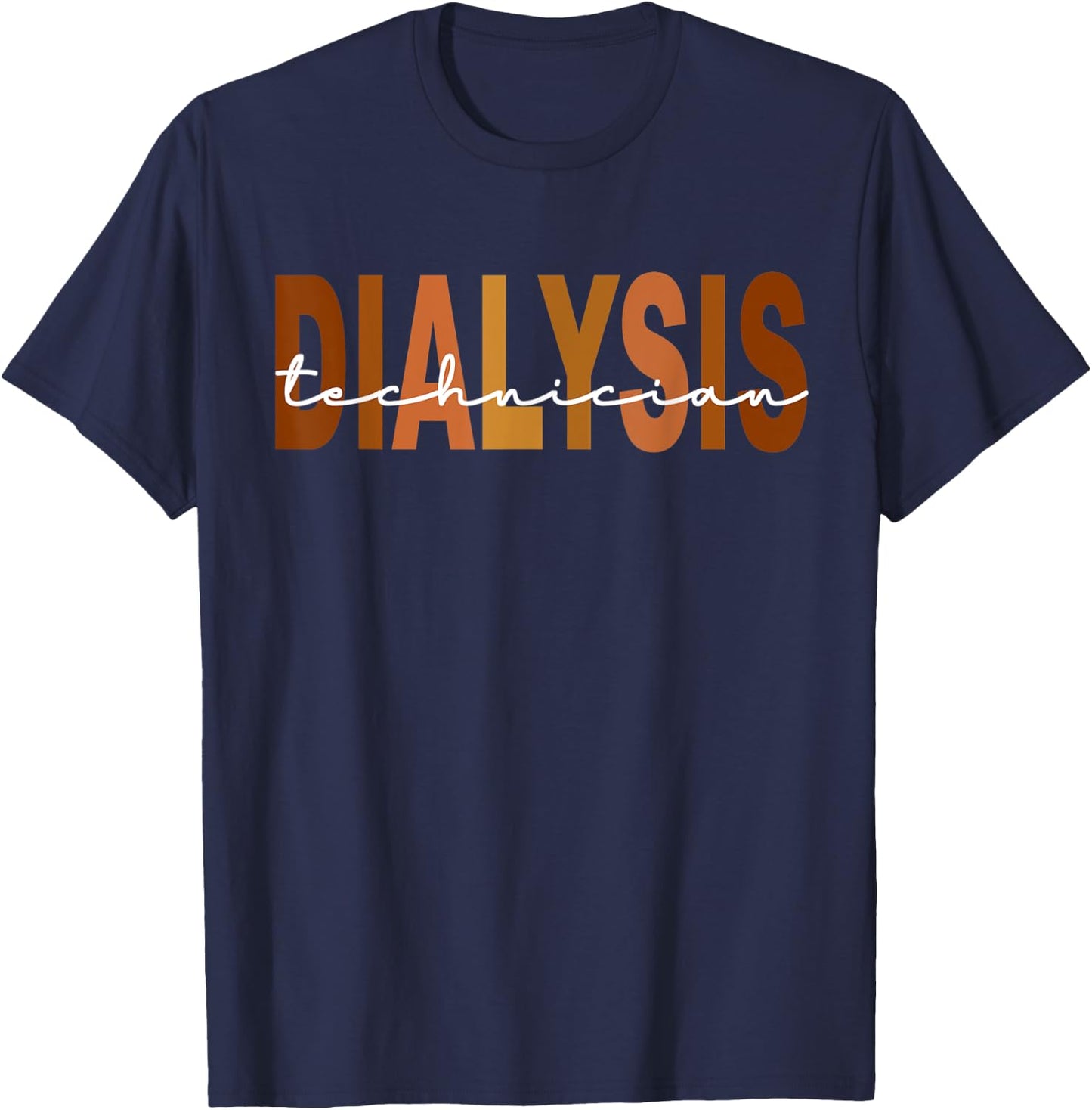 CCHT Dialysis Technician African American Hemodialysis T-Shirt - T-Shirt | Navy