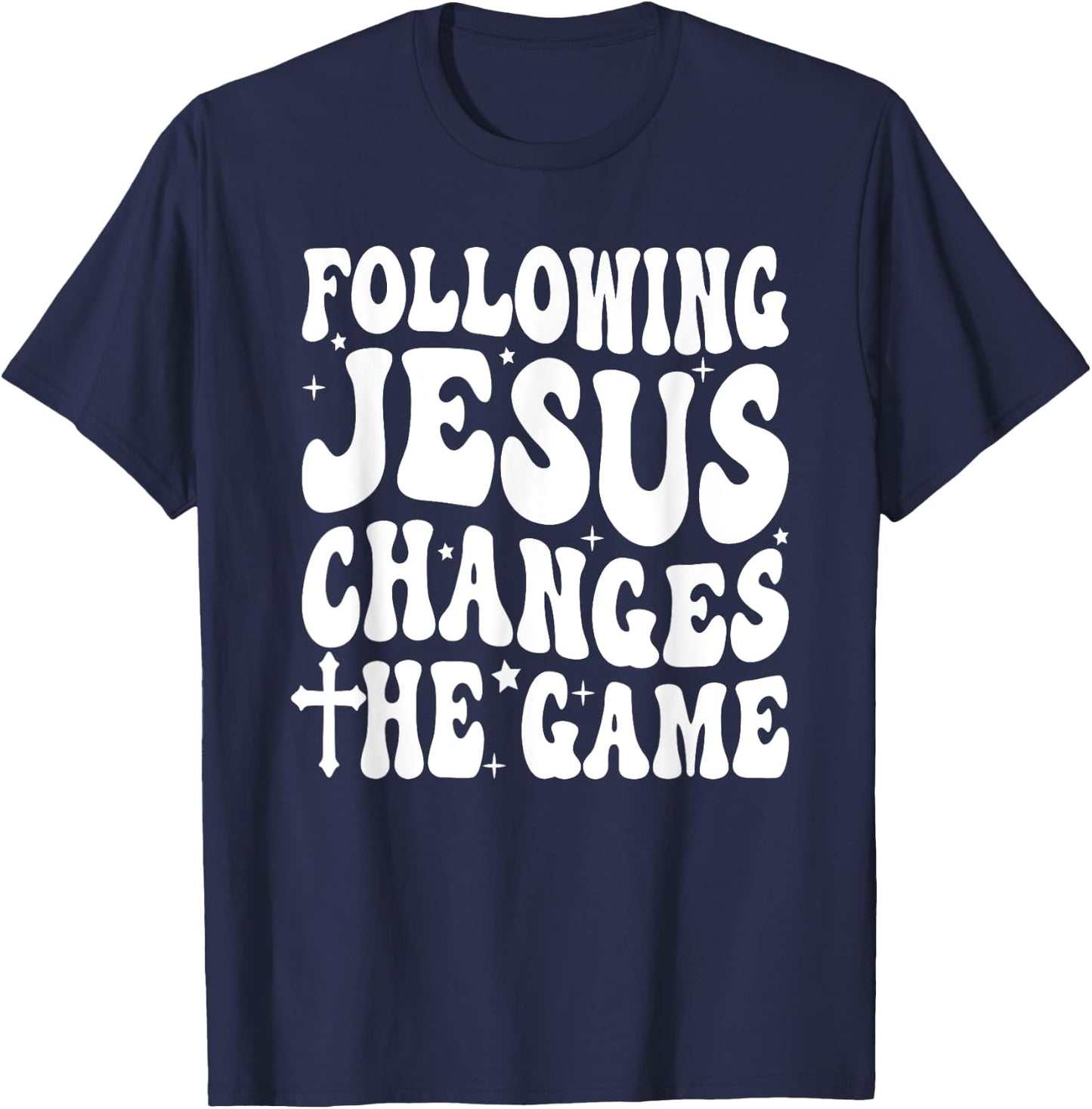 Following Jesus changes the Game T-Shirt - T-Shirt | Navy