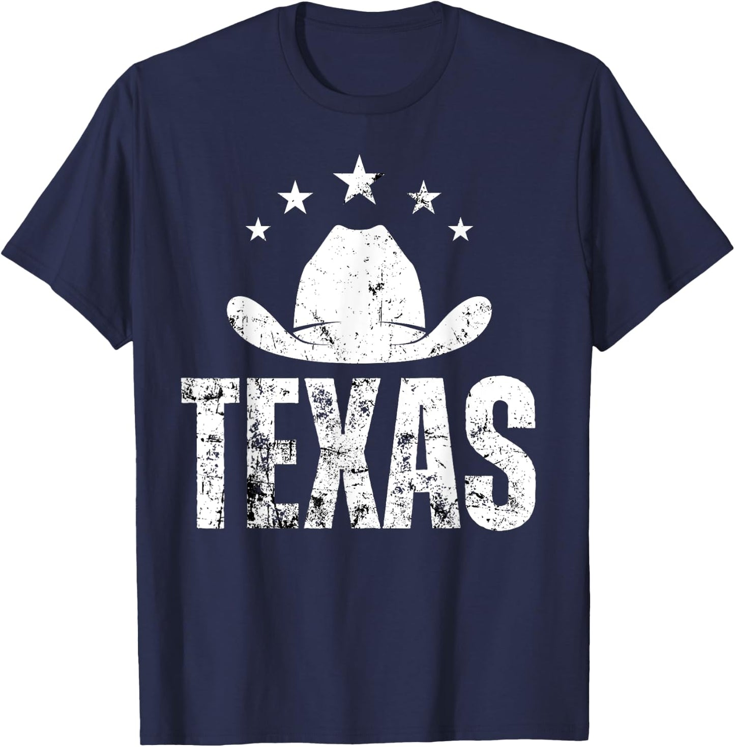 Vintage Texas Cowboys Western Souvenir T-Shirt - T-Shirt | Navy