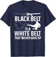 Funny Karate Design Women Black Belt Martial Arts T-Shirt - T-Shirt | Navy