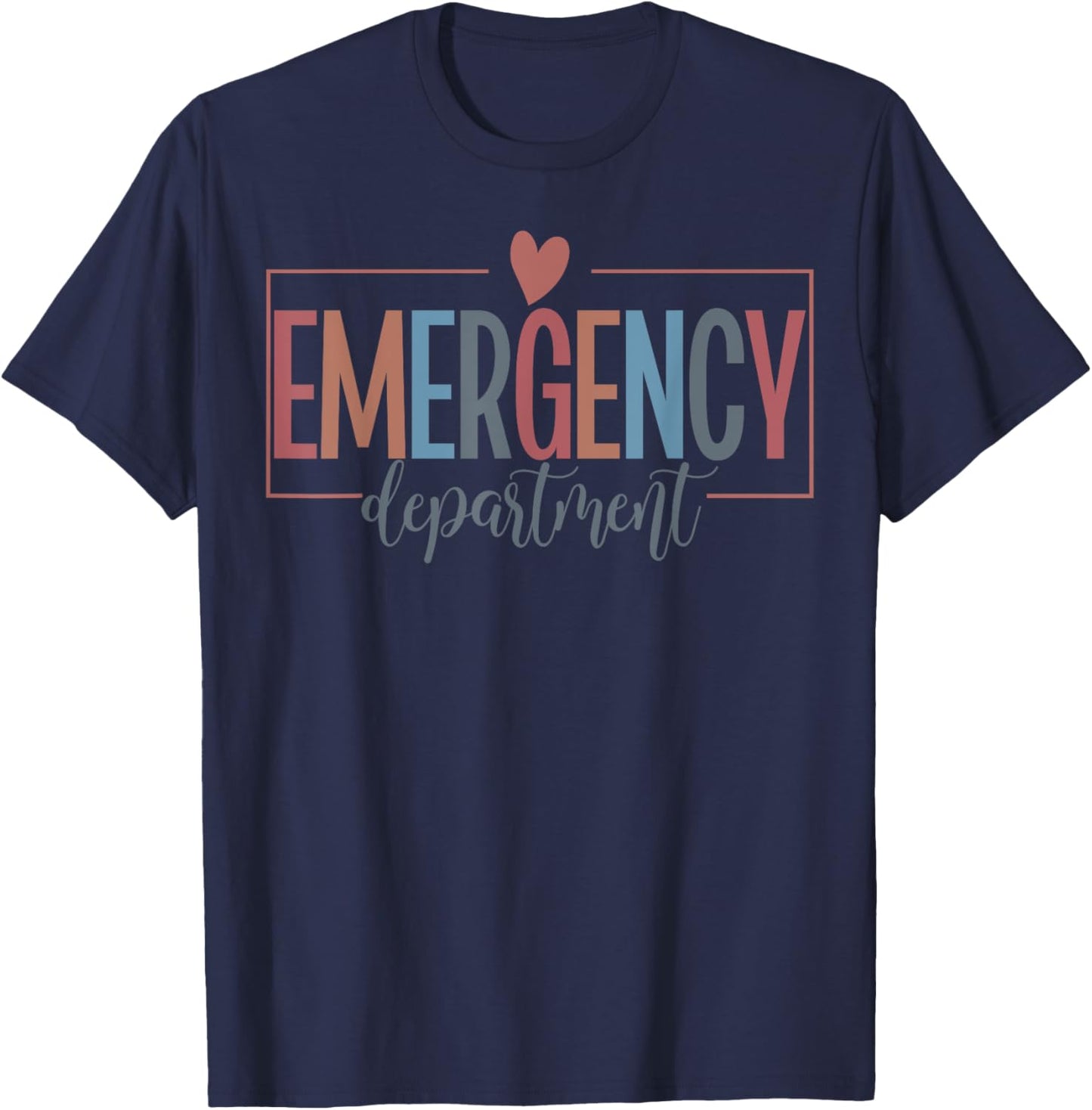 Emergency Department Emergency Room Nurse ER Nurse T-Shirt - T-Shirt | Navy