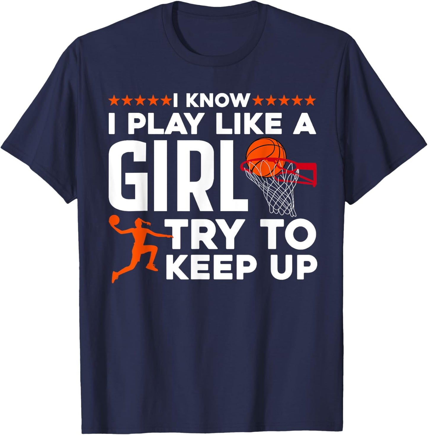 Cool Basketball For Girl Women College Basketball Team Coach T-Shirt - T-Shirt | Navy