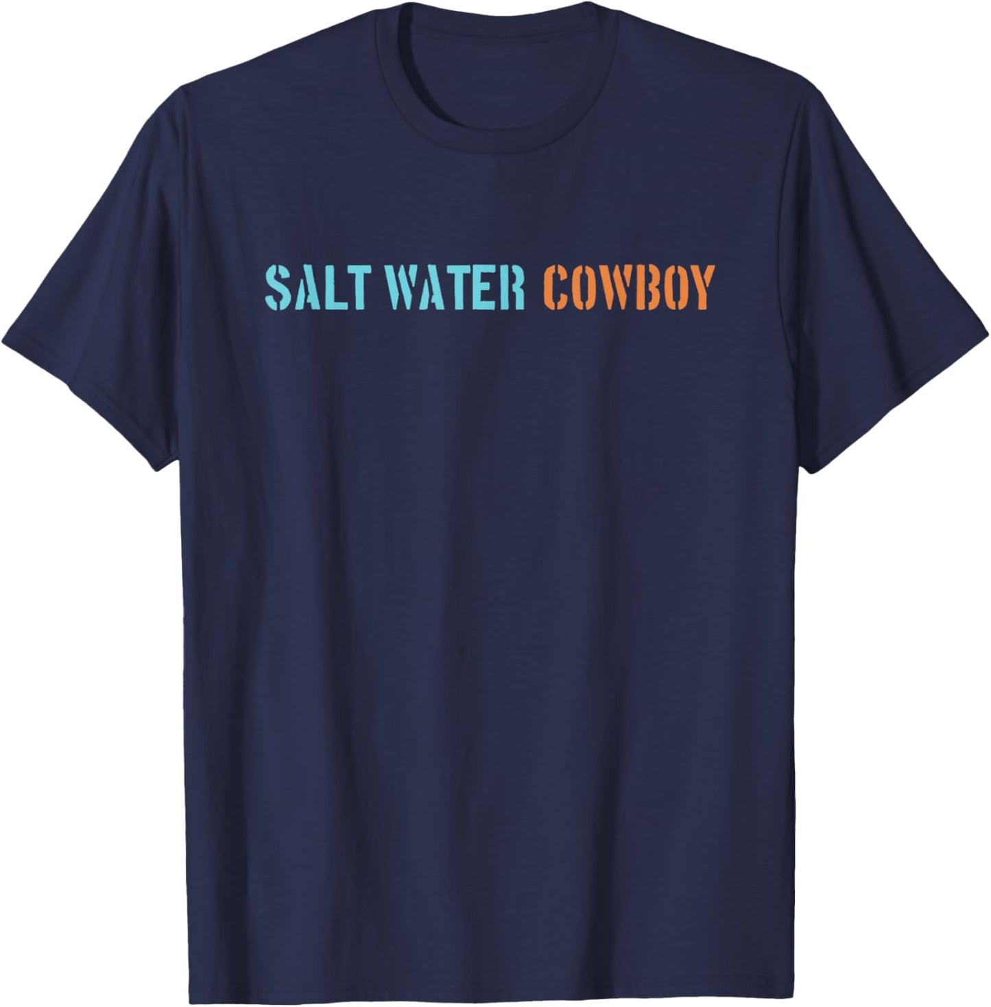 Salt Water Cowboy | Saltwater Cowboy T-Shirt - T-Shirt | Navy