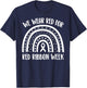 We Wear Red Ribbon Awareness Week Rainbow & Pink T-Shirt - T-Shirt | Navy