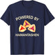 Powered By Hamantashen Happy Purim Costume Party Jewish T-Shirt - T-Shirt | Navy