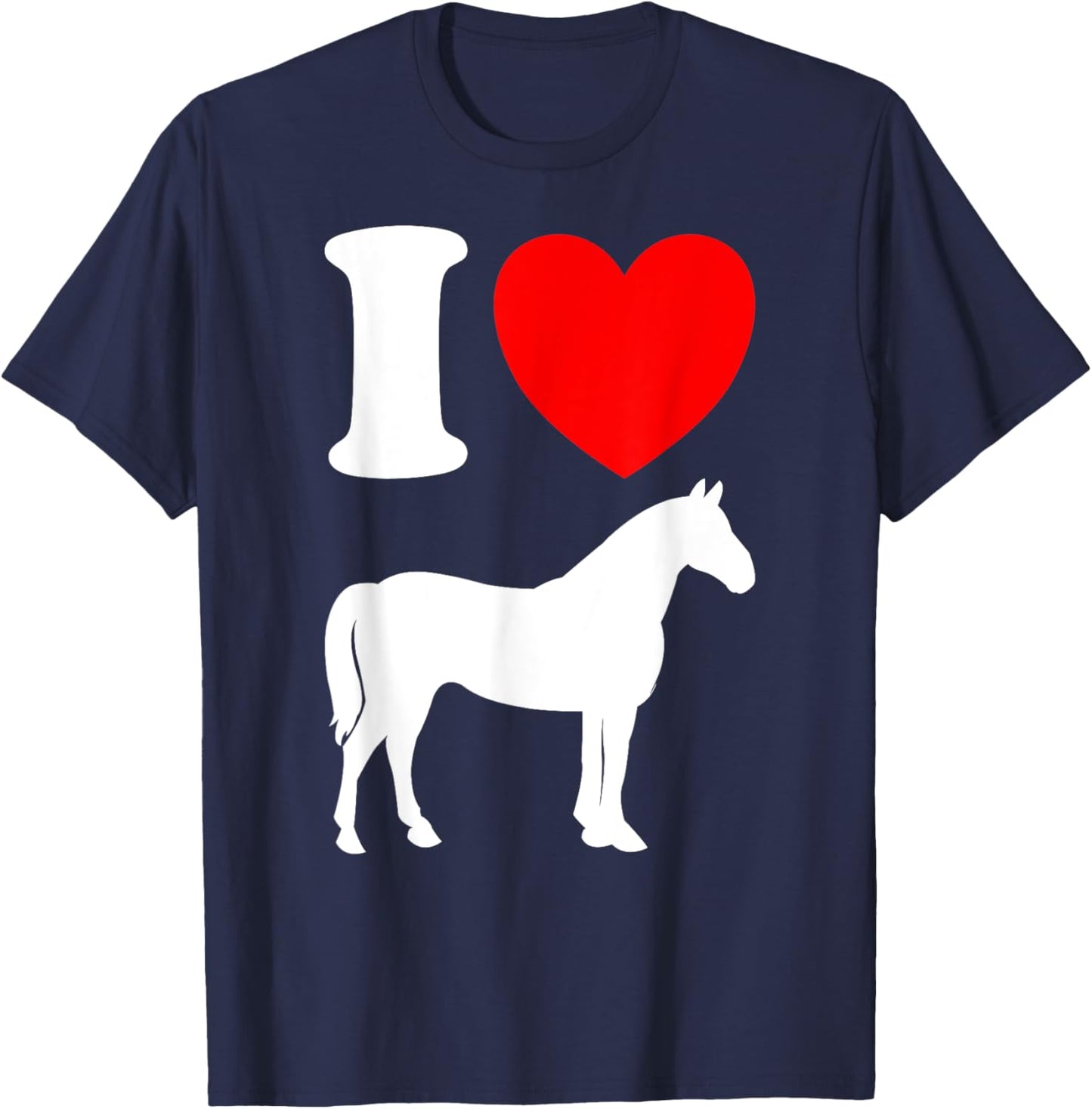 I Heart Horses T-Shirt - T-Shirt | Navy