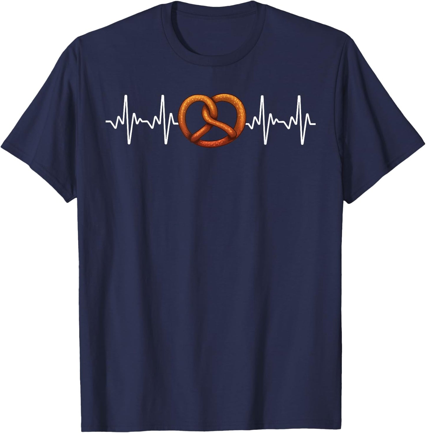 Funny Pretzel Art Women Hard & Soft Pretzel Lover T-Shirt - T-Shirt | Navy