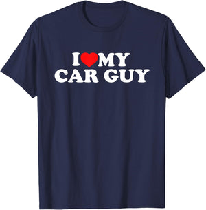 I Love My Car Guy T-Shirt - T-Shirt | Navy