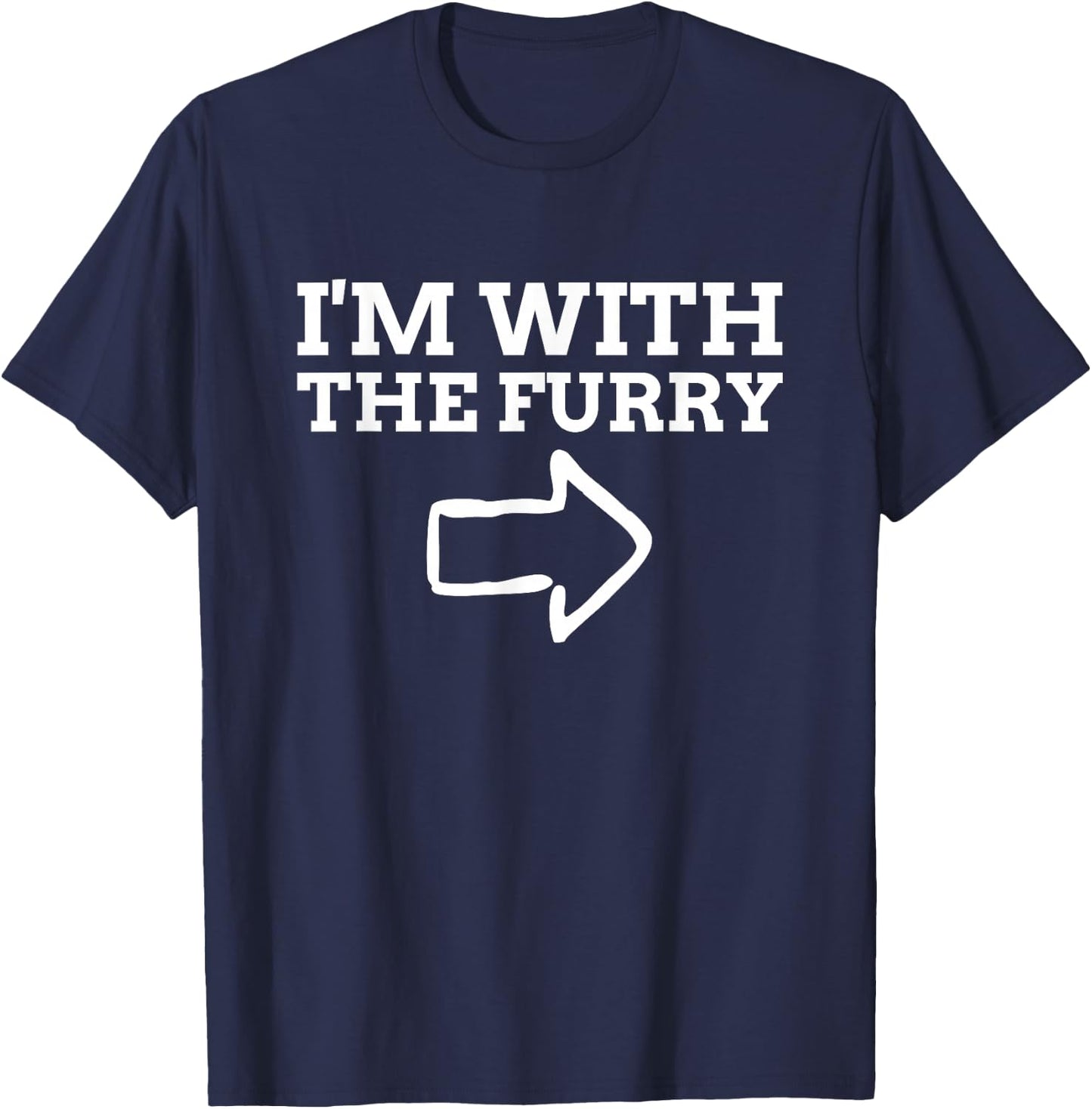 I'm with The Furry T-Shirt - T-Shirt | Navy