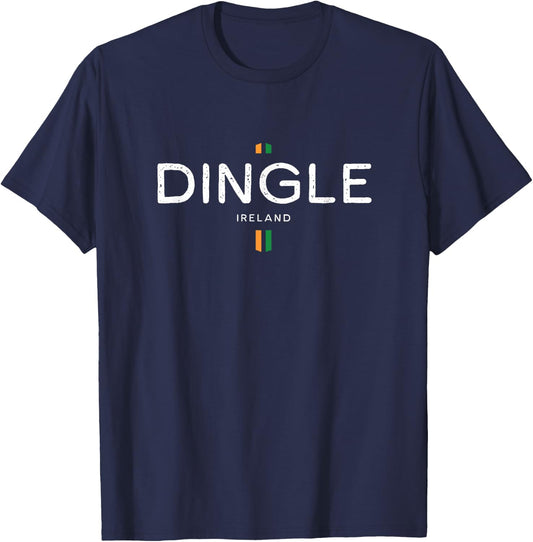 Dingle Ireland Retro Vintage T-Shirt - T-Shirt | Navy