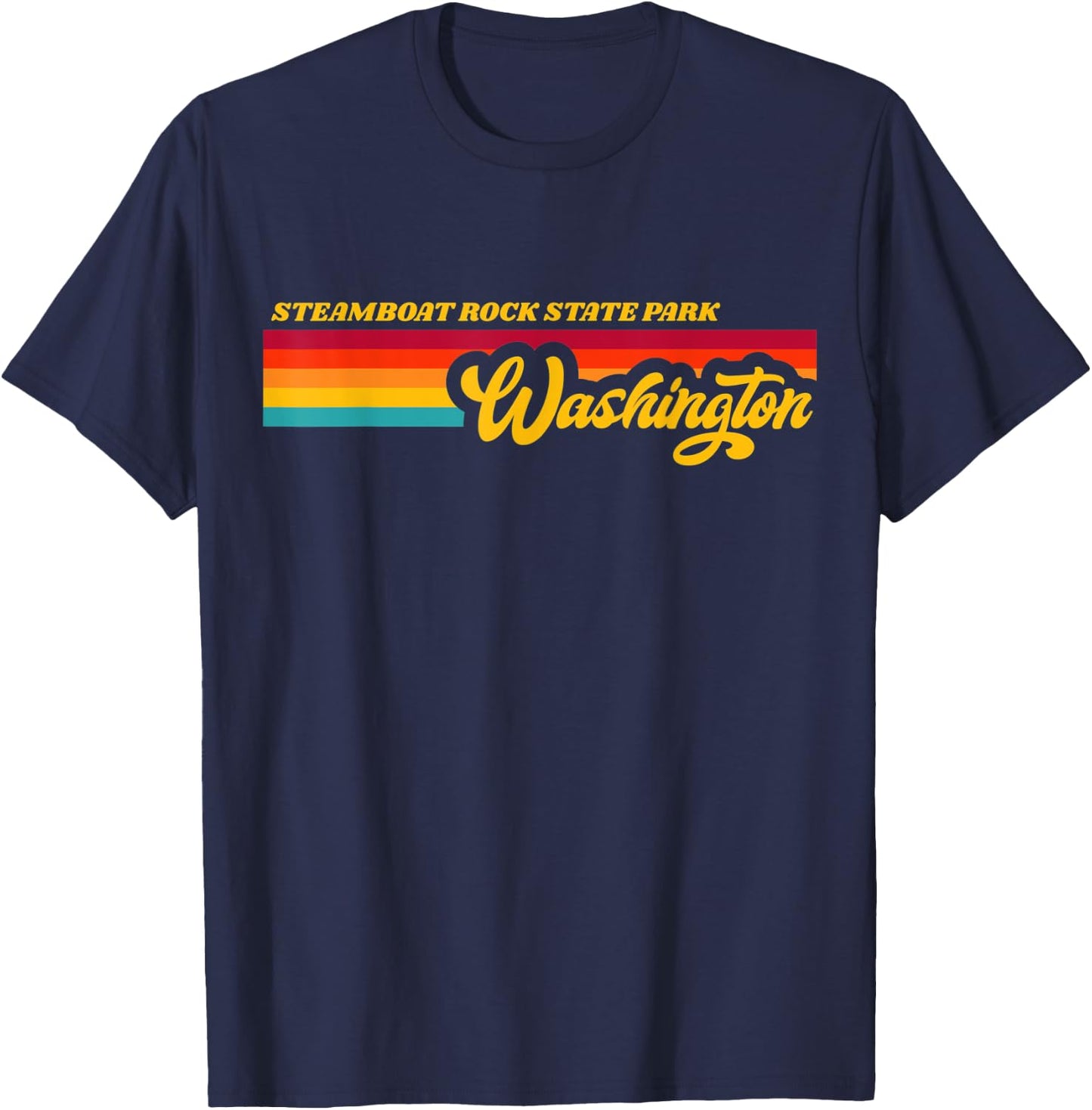 Washington STEAMBOAT ROCK State Park T-Shirt - T-Shirt | Navy