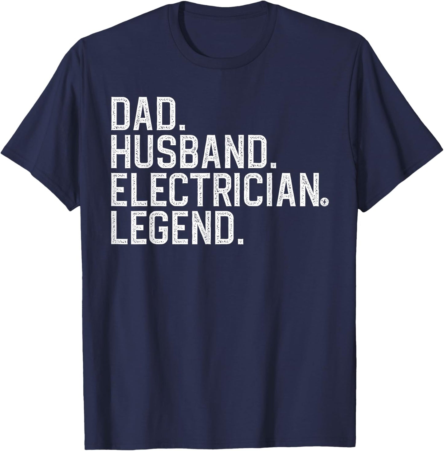 Cool Electrician For Dad Husband Professional Electrician T-Shirt - T-Shirt | Navy