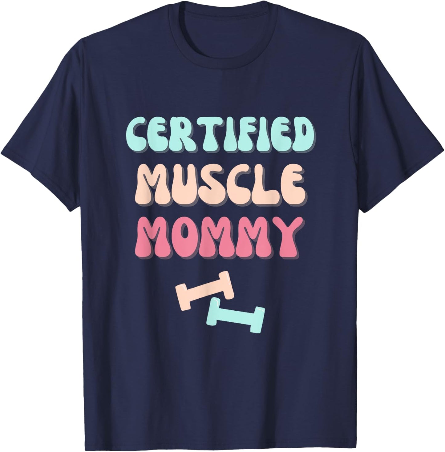 Groovy Certified Muscle Mommy Pump Cover für Damen T-Shirt - T-Shirt | Navy