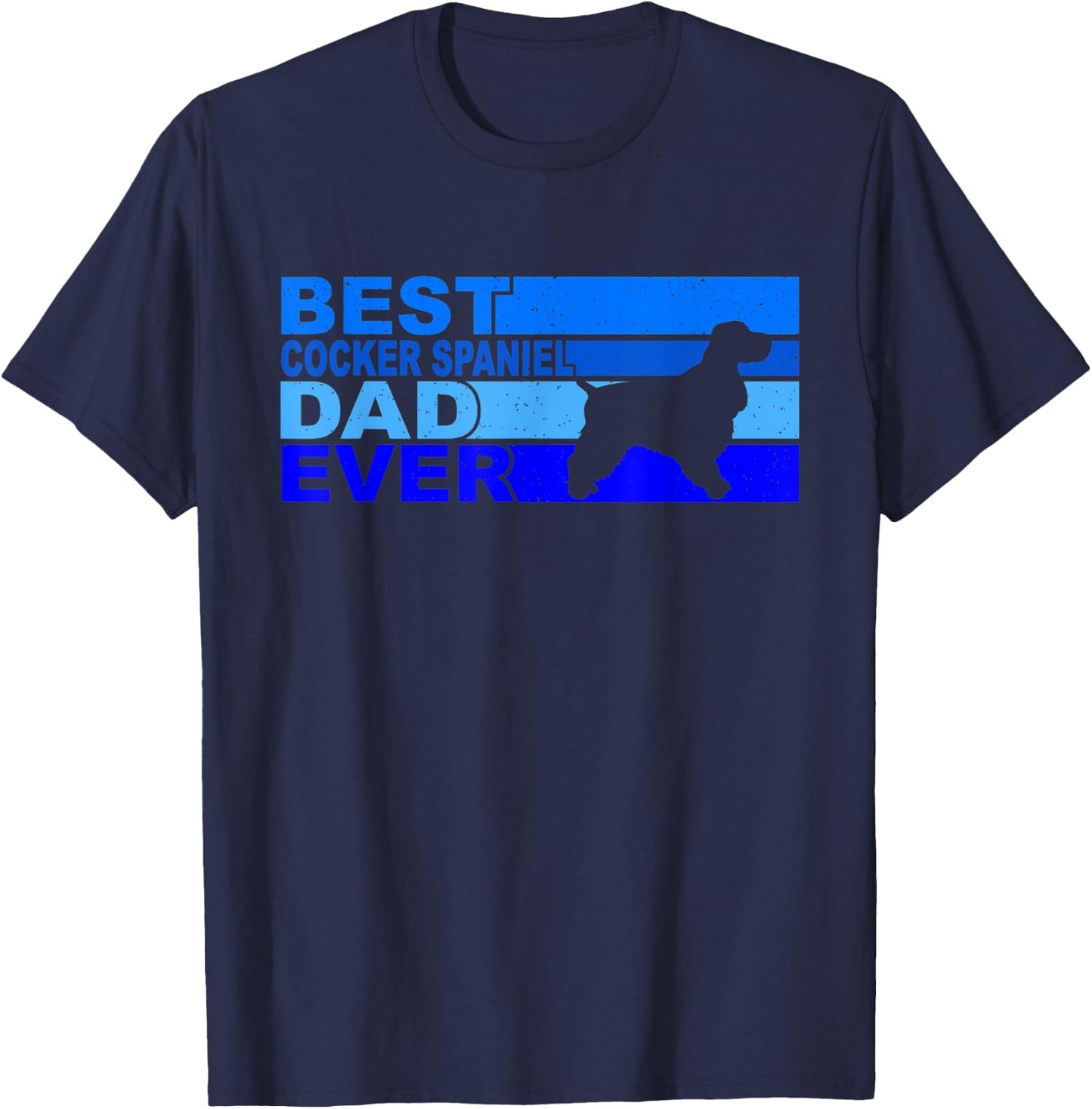 Best Cocker-Spaniel Dad Ever Cocker-Spaniel T-Shirt - T-Shirt | Navy