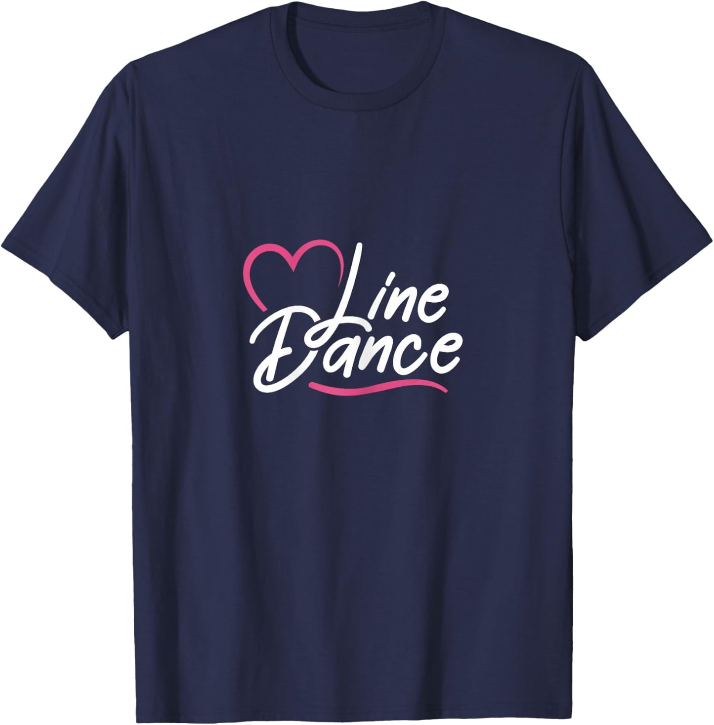Line Dance Heart Western Line Dancing Cowgirl Dancer T-Shirt - T-Shirt | Navy
