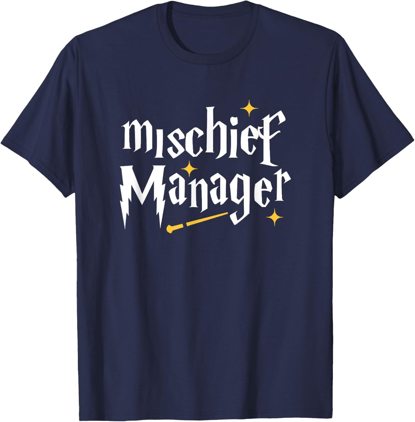 Mischief Manager Teacher Life Funny Mom Funny Dad T-Shirt - T-Shirt | Navy
