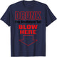 Drunk Free Breathalyzer Test Blow Here 2023 T-Shirt - T-Shirt | Navy