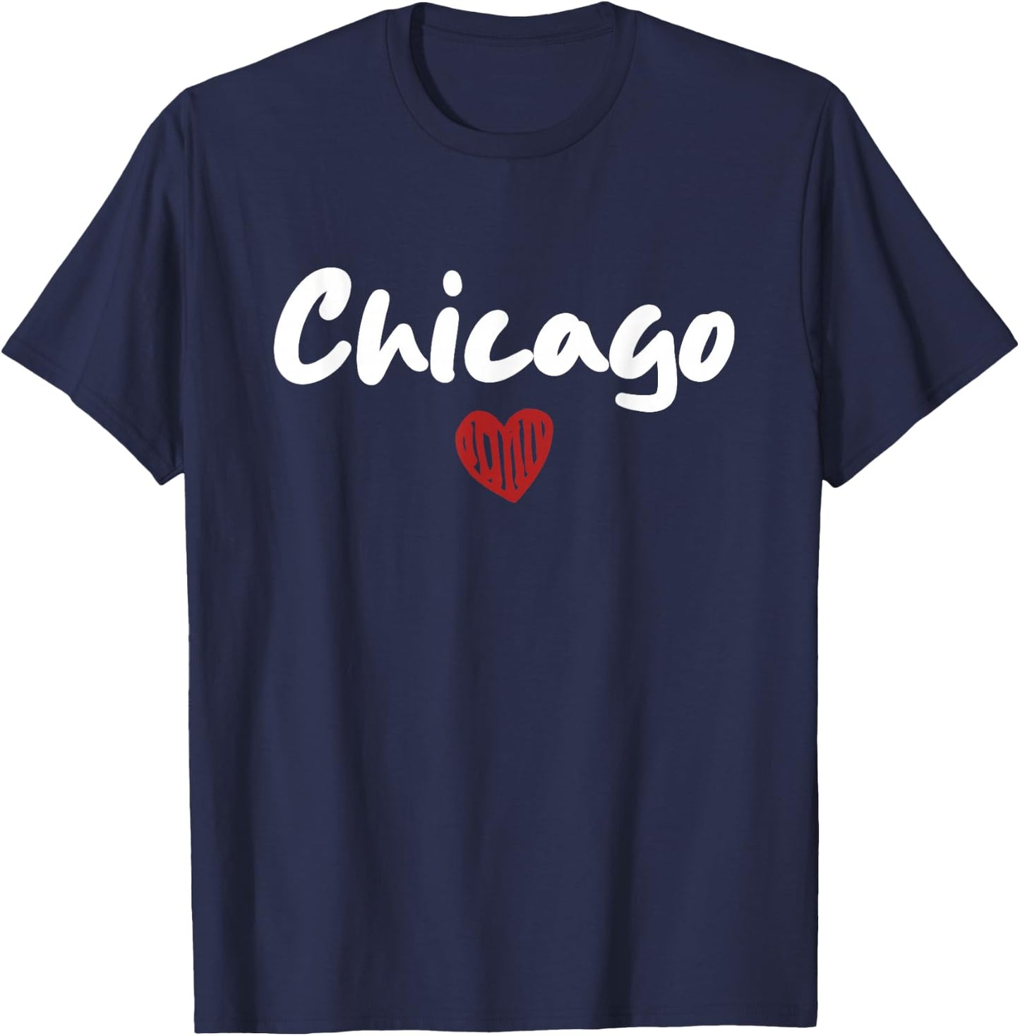 CHICAGO - I Love Chicago - Throwback Design - Classic T-Shirt - T-Shirt | Navy