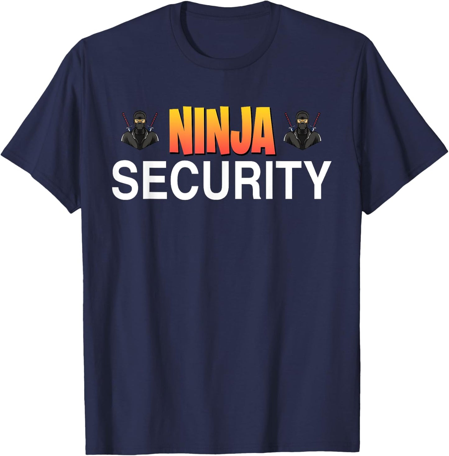 Ninja Security Parent Dad Mom Funny Ninja Halloween Costume T-Shirt - T-Shirt | Navy