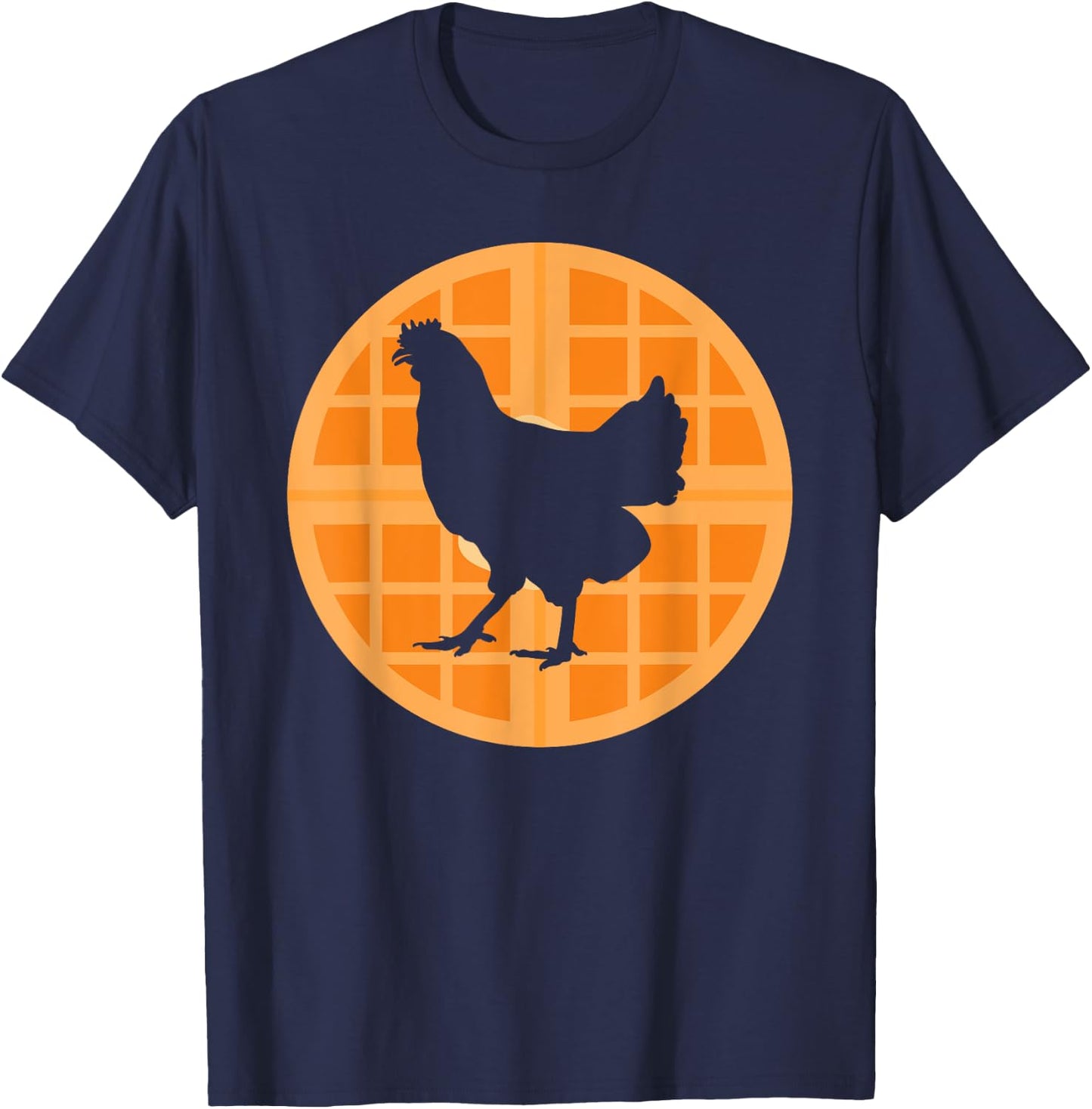 Chicken Waffles Chicken & Waffle Lover T-Shirt - T-Shirt | Navy