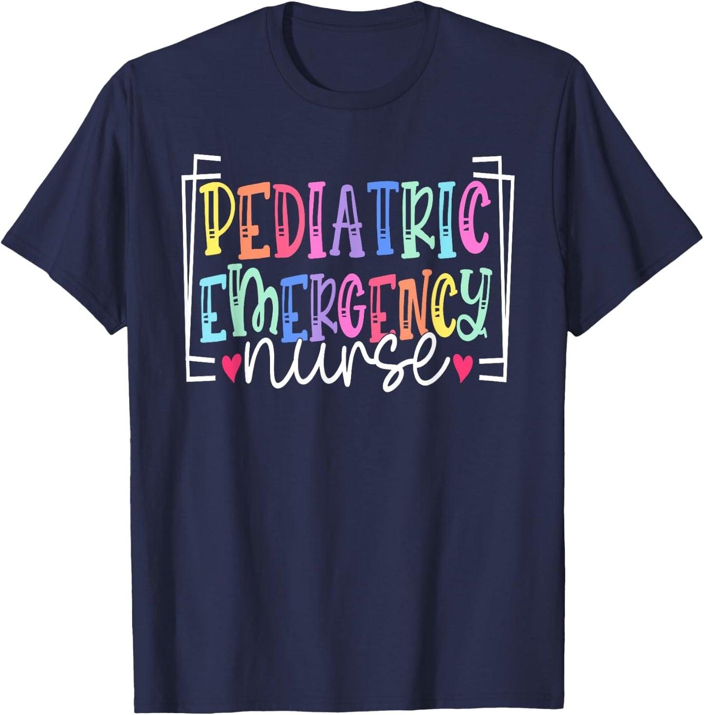 Pediatric Emergency Nurse ER Nurse Pediatric ER Nurse School T-Shirt - T-Shirt | Navy