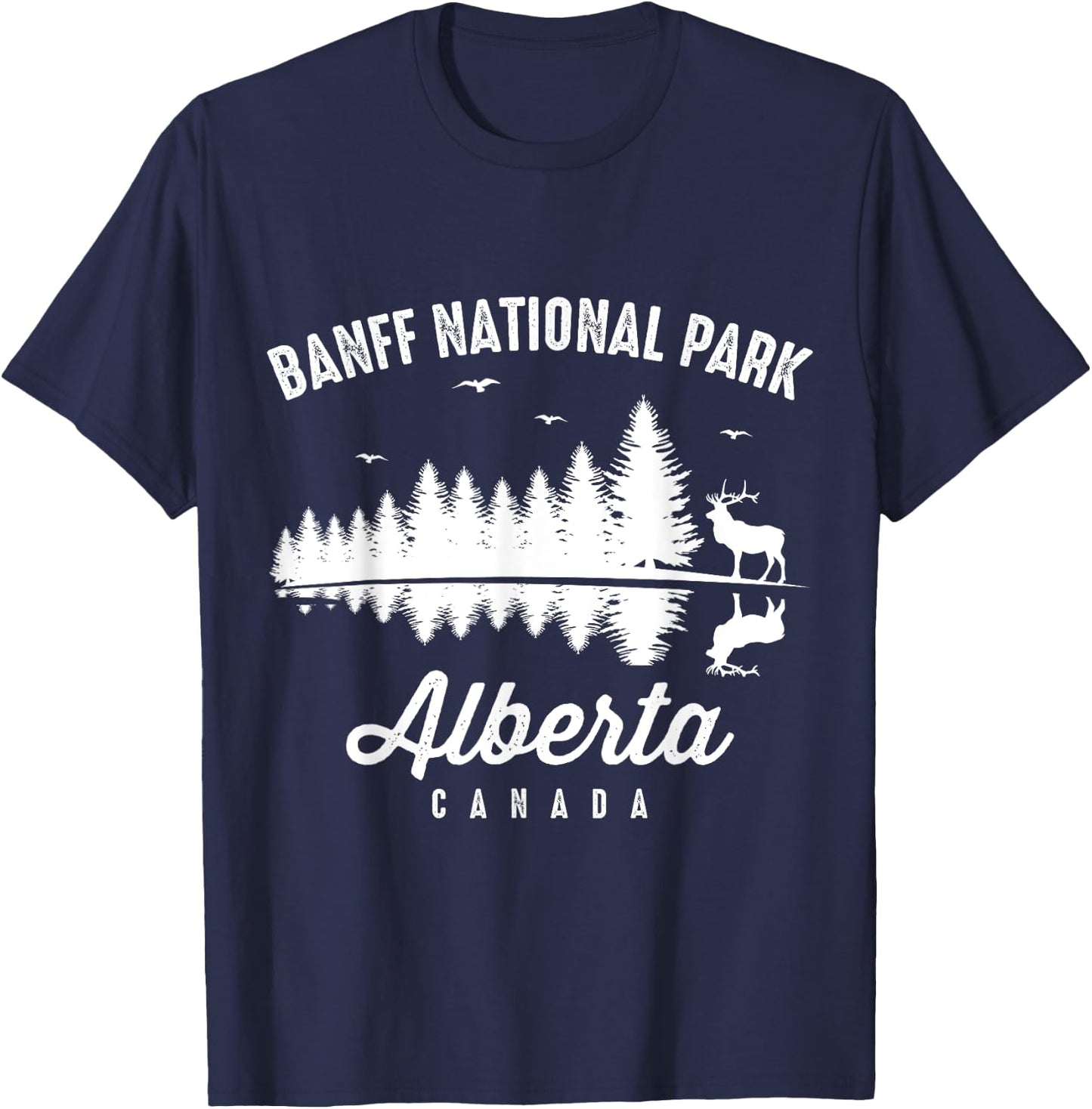 National Park Banff Canada Alberta Souvenir Hiking T-Shirt - T-Shirt | Navy