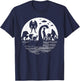 Bigfoot Loch Ness Monster Mothman And Aliens! Funny Cryptid T-Shirt - T-Shirt | Navy