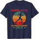 Running Sister Cool Funny Saying Running Sister Jogging T-Shirt - T-Shirt | Navy