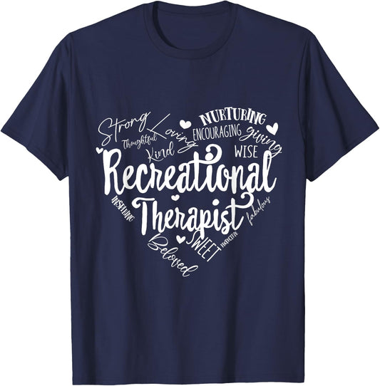 Recreational Therapist Recreation Therapy Therapeutic RT T-Shirt - T-Shirt | Navy