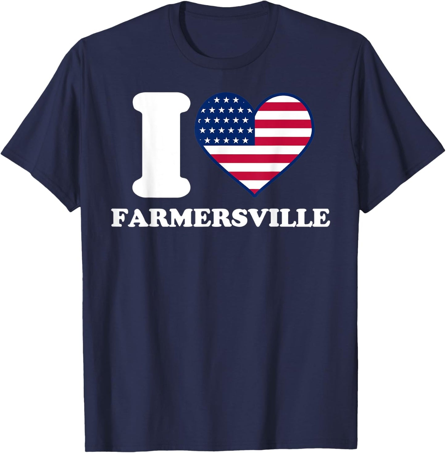 I love Farmersville I heart Farmersville T-Shirt - T-Shirt | Navy