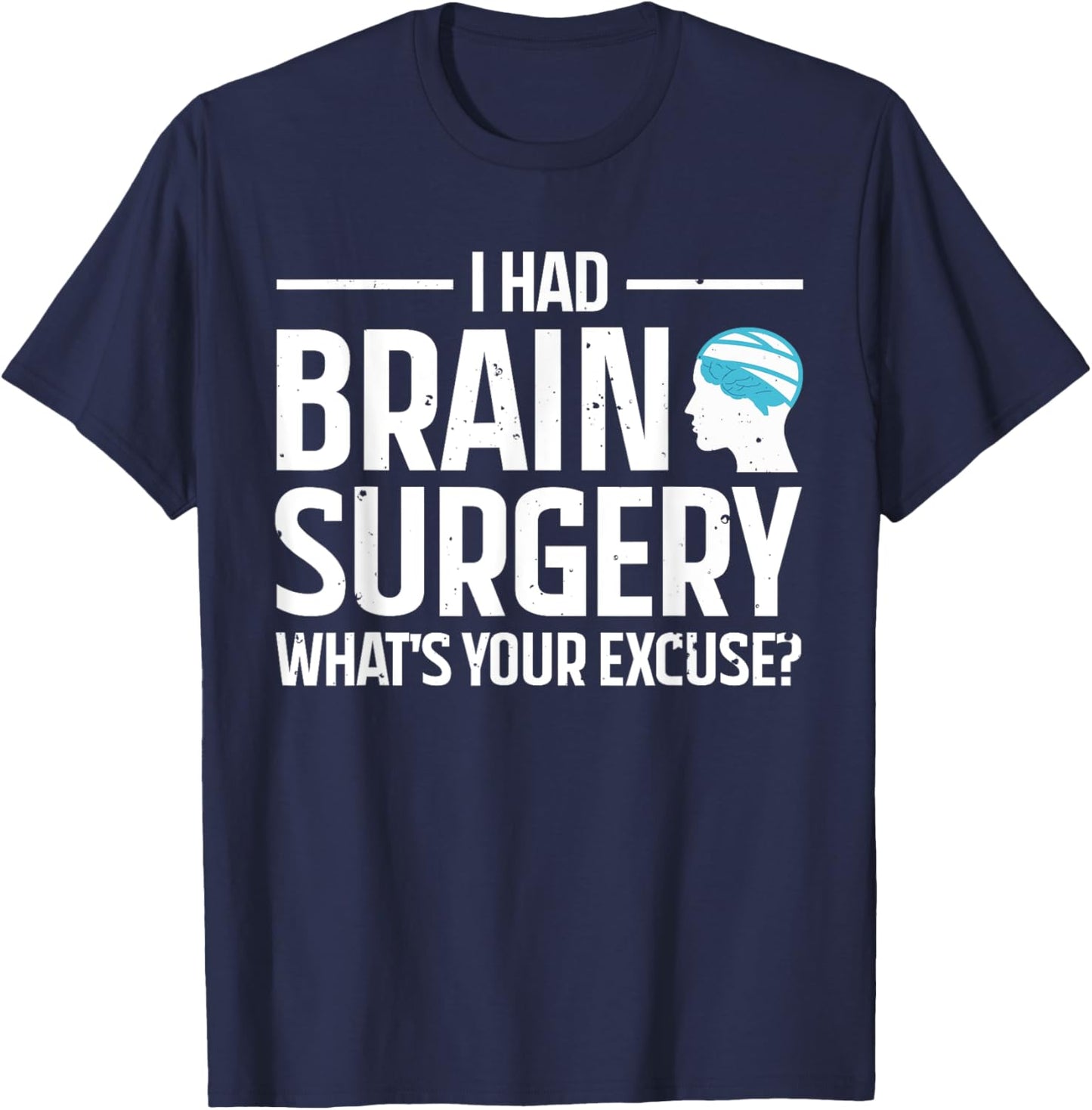 Cool Brain Surgery Women Kids Get Well Soon Recovery T-Shirt - T-Shirt | Navy