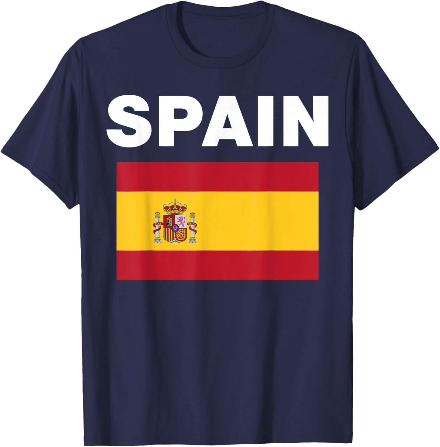 Spain Spanish Flag Heritage T-Shirt - T-Shirt | Navy