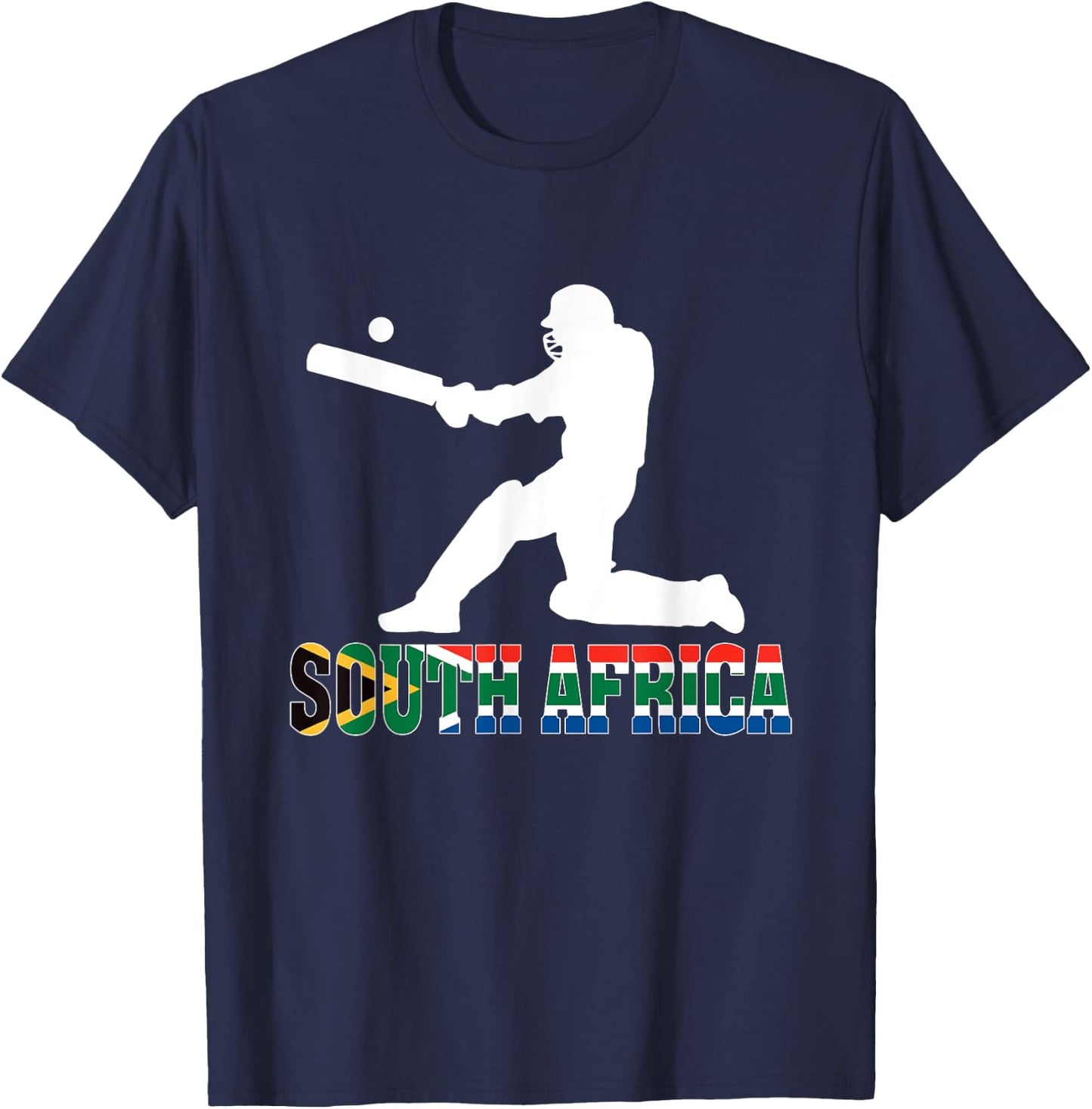 South Africa Cricket Fan Jersey 2025 Afrikaans Cricket T-Shirt - T-Shirt | Navy