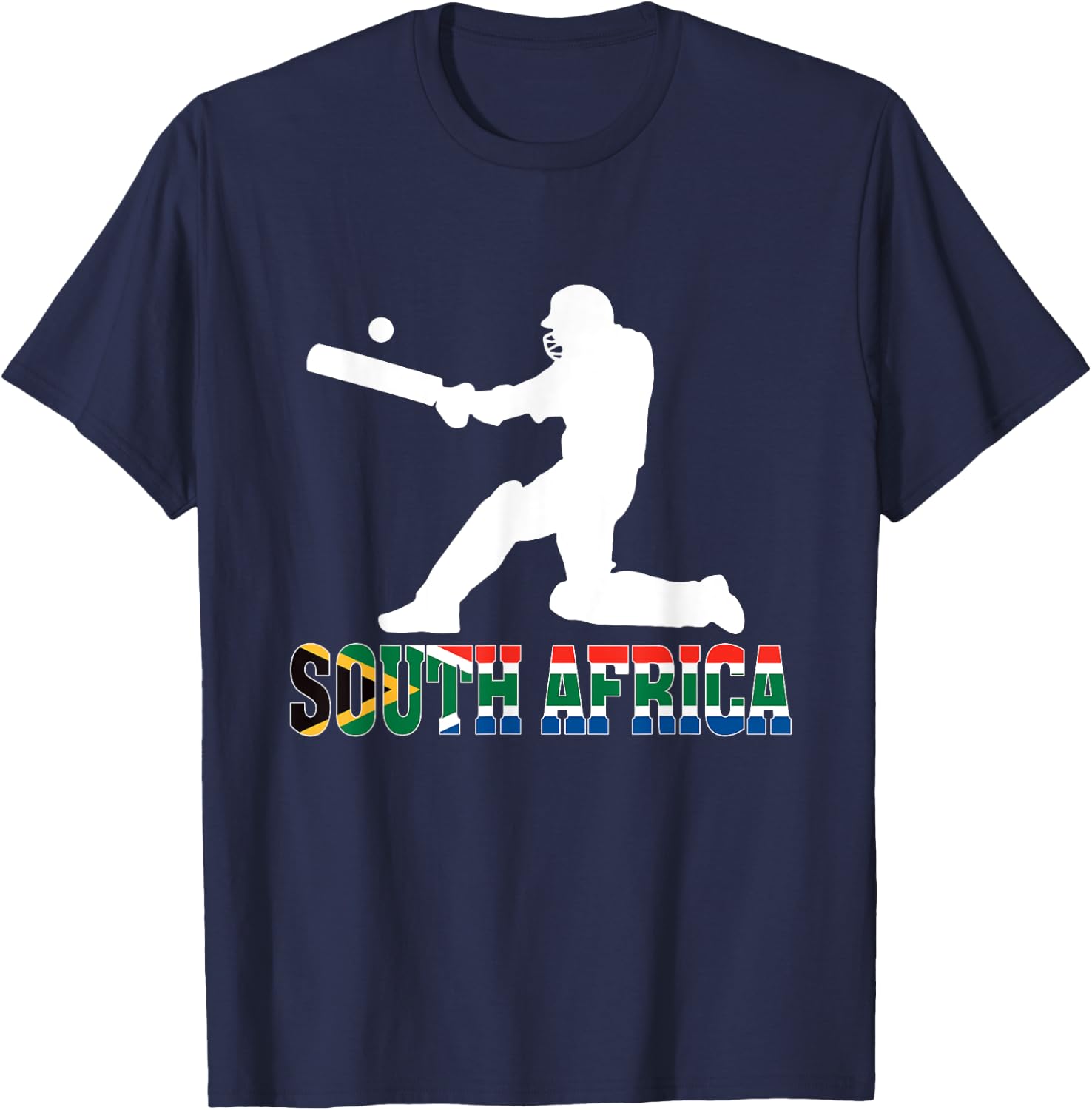 South Africa Cricket Fan Jersey 2025 Afrikaans Cricket T-Shirt - T-Shirt | Navy