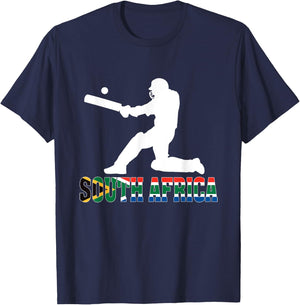 South Africa Cricket Fan Jersey 2025 Afrikaans Cricket T-Shirt - T-Shirt | Navy
