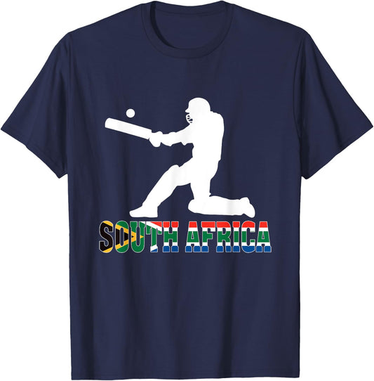 South Africa Cricket Fan Jersey 2025 Afrikaans Cricket T-Shirt - T-Shirt | Navy
