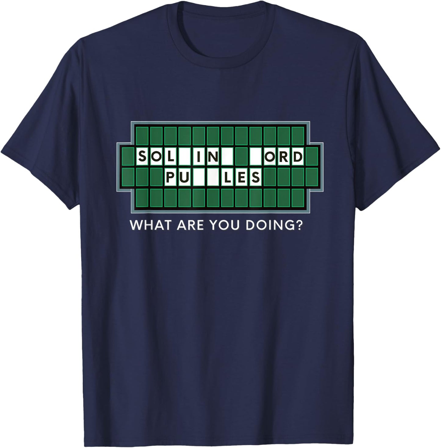 Wheel Lovers and Word Puzzles, Fortune for Game Show Gifts T-Shirt - T-Shirt | Navy
