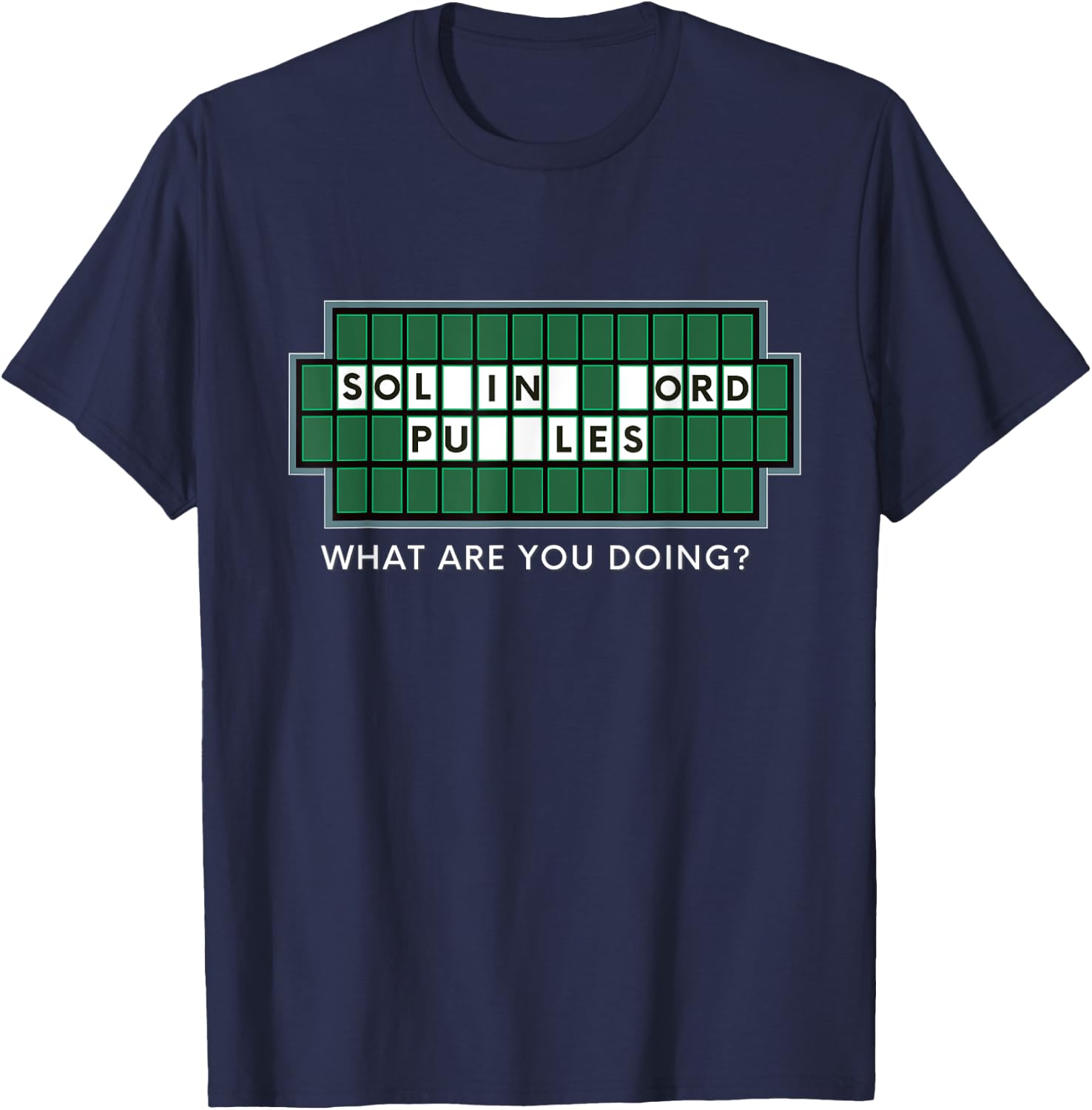Wheel Lovers and Word Puzzles, Fortune for Game Show Gifts T-Shirt - T-Shirt | Navy