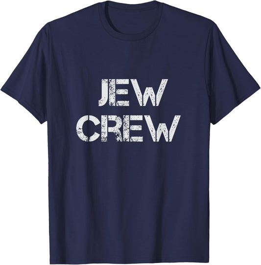Jew Crew Funny Jewish Summer Camp Counselors Israel Trip Men Women Kids T-Shirt - T-Shirt | Navy