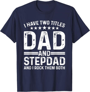 Cool Stepdad For Dad Father Stepfather Step Dad Bonus Family T-Shirt - T-Shirt | Navy