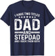 Cool Stepdad For Dad Father Stepfather Step Dad Bonus Family T-Shirt - T-Shirt | Navy