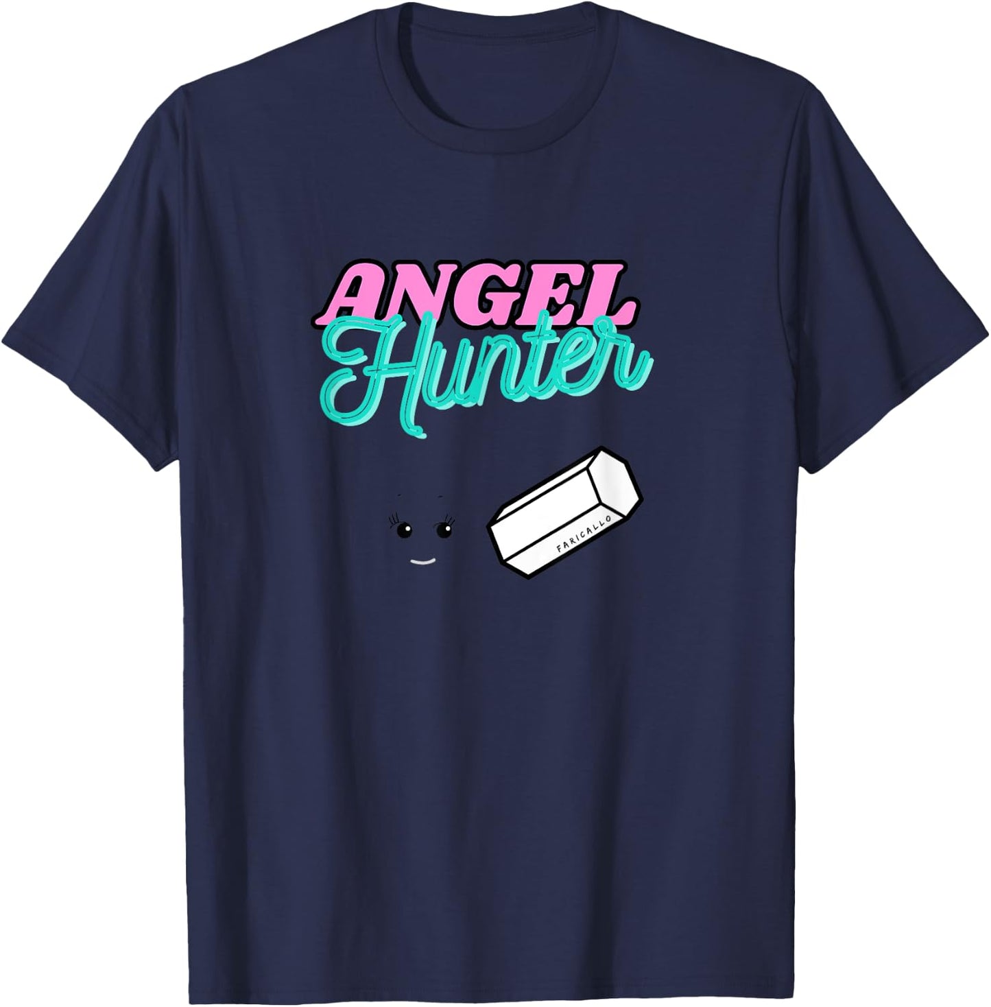 Angel Hunter Cute Trendy Kawaii Funny Sonny Women’s Graphic T-Shirt - T-Shirt | Navy