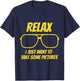 Relax I just want to take some pictures vintage T-Shirt - T-Shirt | Navy