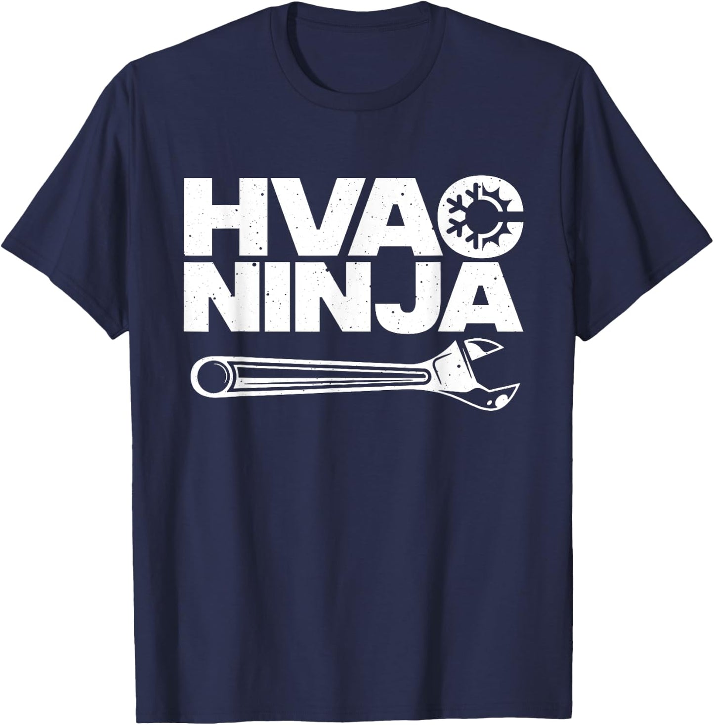 Funny HVAC Art Air Condition Lover HVAC Technician T-Shirt - T-Shirt | Navy